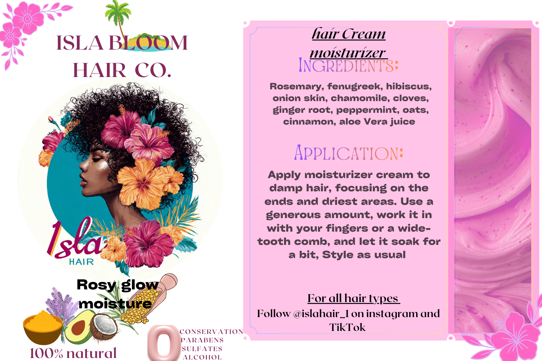 Set of 3 hair cream