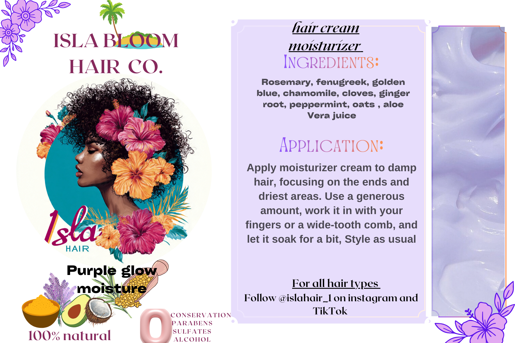 Set of 3 hair cream
