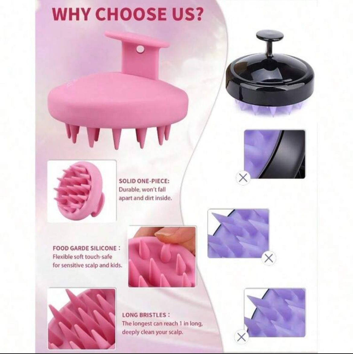 Head massager brush