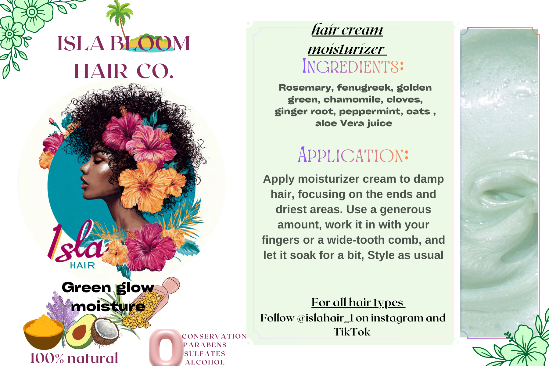 Set of 3 hair cream