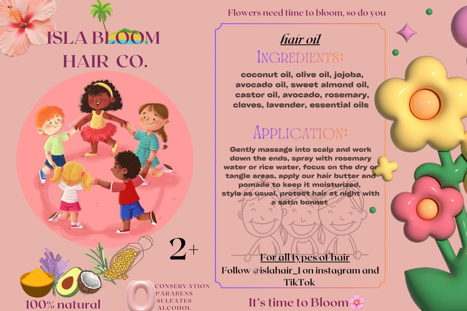 ISLA BLOOM  HAIR GROWTH OIL KIDS